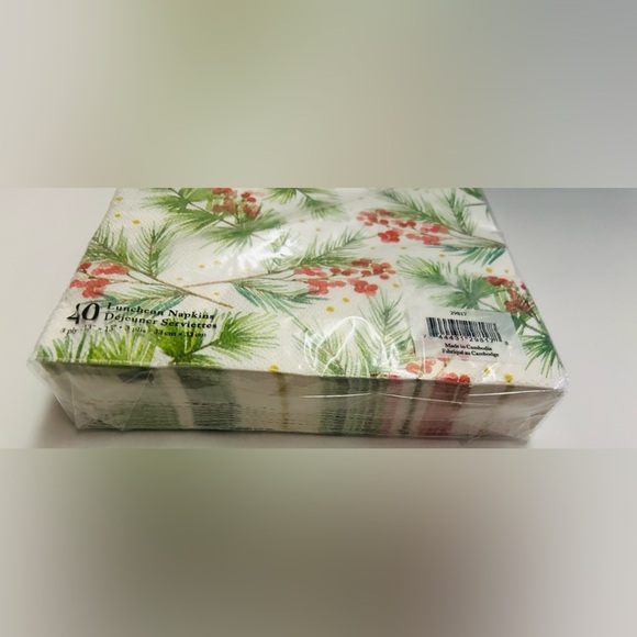 New Lady Jayne 136 Pieces Christmas Plates Napkins Guest Towels Cambodia 5 Piece - Picture 13 of 16